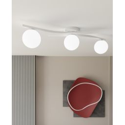 Emibig Opus lampa podsufitowa 3x10 W biała 1392/3