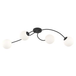 Emibig Vibra lampa podsufitowa 4x10 W biała-czarna 1398/4