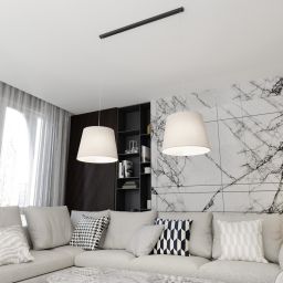 Emibig Epoca lampa wisząca 2x15 W czarna-beżowa 1404/2