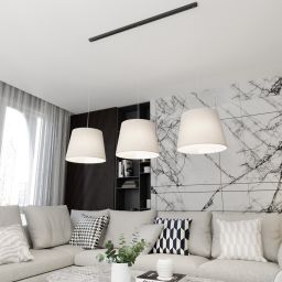 Emibig Epoca lampa wisząca 3x15 W czarna-beżowa 1404/3