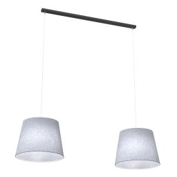 Emibig Epoca lampa wisząca 2x10 W czarna-szary/popielaty 1405/2