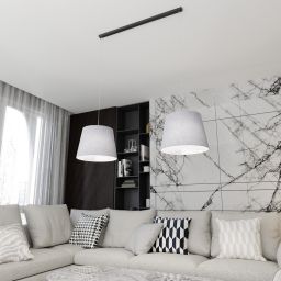 Emibig Epoca lampa wisząca 2x10 W czarna-szary/popielaty 1405/2