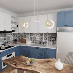 Emibig Skiva lampa wisząca 2x15 W biała 1410/2