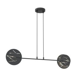 Emibig Xotic lampa wisząca 2x15 W czarna 1411/2