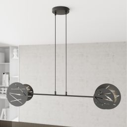 Emibig Xotic lampa wisząca 2x15 W czarna 1411/2