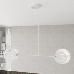 Emibig Xotic lampa wisząca 2x15 W biała 1412/2