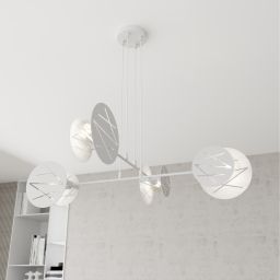 Emibig Xotic lampa wisząca 4x15 W biała 1412/4