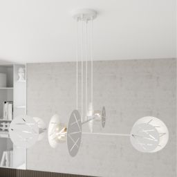 Emibig Xotic lampa wisząca 4x15 W biała 1412/4