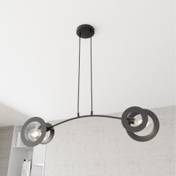 Emibig Euforia lampa wisząca 2x15 W czarna 1413/2