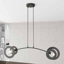 Emibig Euforia lampa wisząca 2x15 W czarna 1413/2