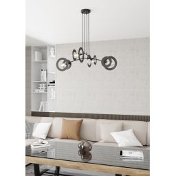 Emibig Euforia lampa wisząca 4x15 W czarna 1413/4