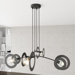 Emibig Euforia lampa wisząca 4x15 W czarna 1413/4