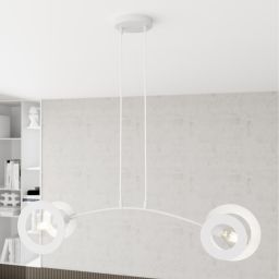 Emibig Euforia lampa wisząca 2x15 W biała 1414/2