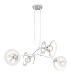 Emibig Euforia lampa wisząca 4x15 W biała 1414/4