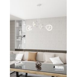 Emibig Euforia lampa wisząca 4x15 W biała 1414/4