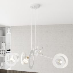 Emibig Euforia lampa wisząca 4x15 W biała 1414/4