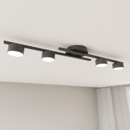 Emibig Fragment lampa podsufitowa 4x12 W czarna 1417/4