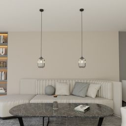 Emibig Verdi lampa wisząca 1x15 W czarna-grafitowa 1434/1