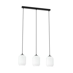 Emibig Verdi lampa wisząca 3x15 W biała-czarna 1435/3