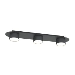 Emibig Diaz lampa podsufitowa 3x12 W czarna 1437/3