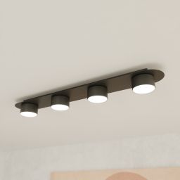 Emibig Diaz lampa podsufitowa 4x12 W czarna 1437/4