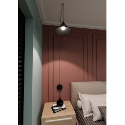 Emibig Abramo lampa wisząca 1x15 W czarna 160/1