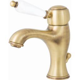 Emmevi Rubinetterie Laguna bateria umywalkowa stojąca stare złoto 40063BR