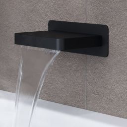 Excellent Krotos wylewka podtynkowa kaskadowa czarny mat AREX.8025BL