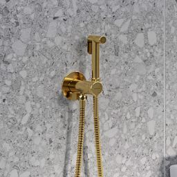 Excellent Pi bateria bidetowa z zestawem prysznicowym złoty połysk AREX.1204GL