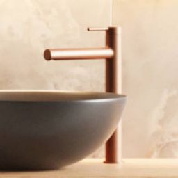 Excellent Pi bateria umywalkowa stojąca wysoka miedź szczotkowana AREX.1202CB