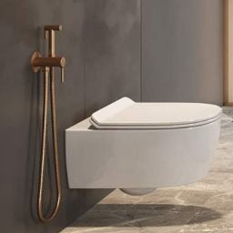 Excellent Pi bateria bidetowa podtynkowa z zestawem prysznicowym złoty szczotkowany AREX1204GB