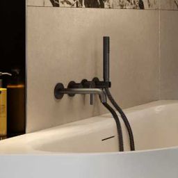 Excellent Delta Pi wylewka do baterii wannowej grafit szczotkowany AREX.1224AB