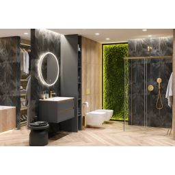 Excellent Pi bateria umywalkowa stojąca złoty szczotkowany AREX.1201GB