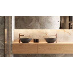 Excellent Pi bateria umywalkowa stojąca wysoka miedź szczotkowana AREX.1202CB