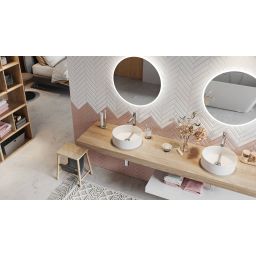 Excellent Pi bateria umywalkowa stojąca nikiel AREX.1202NB