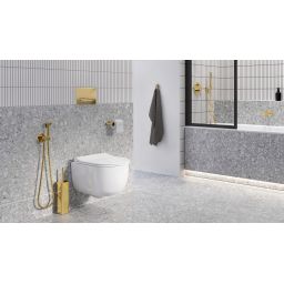 Excellent Pi bateria bidetowa z zestawem prysznicowym złoty połysk AREX.1204GL