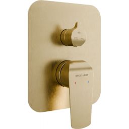 Excellent Clever 2.0 bateria wannowo-prysznicowa podtynkowa złota AREX.4147GB