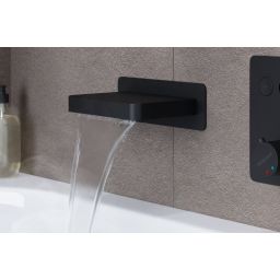 Excellent Krotos wylewka podtynkowa kaskadowa czarny mat AREX.8025BL