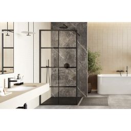 Excellent Pi zestaw prysznicowy podtynkowy z deszczownicą czarny mat AREX.SET.1247BL