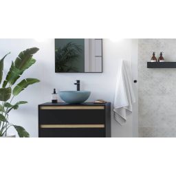 Excellent Glad bateria umywalkowa stojąca wysoka czarna ARNL.1102BS