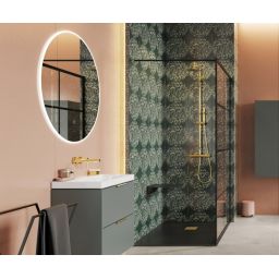 Excellent Lumiro lustro 100 cm okrągłe z oświetleniem LED DOEX.LU100.AC