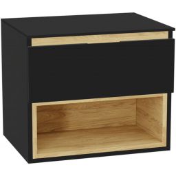 Excellent Tuto 2.0 blat naszafkowy 60x46.5 cm czarny mat MLEX.2111.600.BK