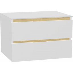 Excellent Tuto 2.0 blat naszafkowy 80x46.5 cm biały połysk MLEX.2111.800.WH