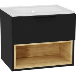 Excellent Tuto 2.0 front szafki 60x2x24.6 cm podumywalkowa wisząca czarny mat MLEX.2151.600.02.BK