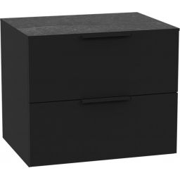 Excellent Tuto 2.0 front szafki 60x2x24.6 cm podumywalkowa wisząca czarny mat MLEX.2151.600.02.BK