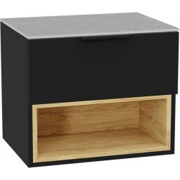 Excellent Tuto 2.0 front szafki 60x2x24.6 cm podumywalkowa wisząca czarny mat MLEX.2151.600.02.BK