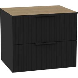 Excellent Tuto 2.0 front szafki 60x2x24.6 cm podumywalkowa wisząca czarny mat MLEX.2151.600.03.BK