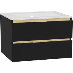 Excellent Tuto 2.0 front szafki 80x2x21.9 cm podumywalkowa wisząca czarny mat MLEX.2151.800.01.BK