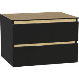 Excellent Tuto 2.0 front szafki 80x2x21.9 cm podumywalkowa wisząca czarny mat MLEX.2151.800.01.BK