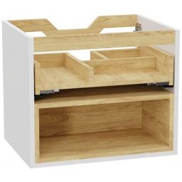 Excellent Tuto 2.0 korpus szafki 60x46.5x50 cm podumywalkowa wisząca biała-dąb MLEX.2171.600.WHBL